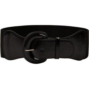Women's Wide Stretchy Cinch Belt 3 Inch Vintage Chunky Buckle Belts S-XXXXL